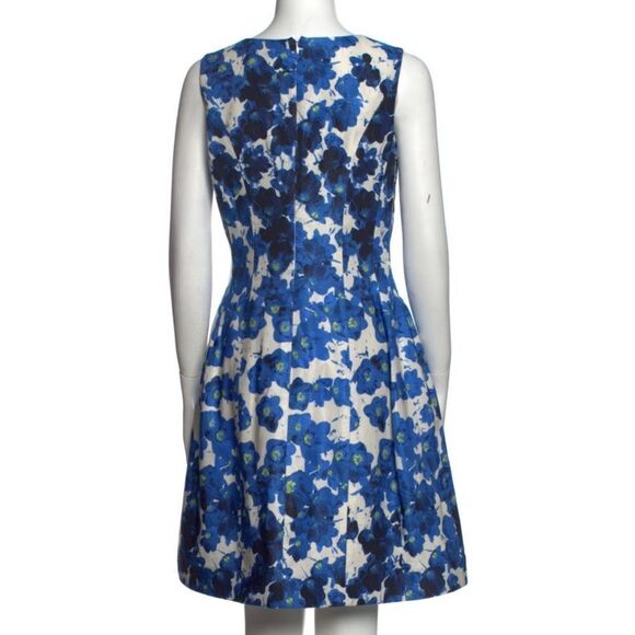 Prabal Gurung Blue and White Floral Sleeveless Dress - Size Medium. A-Line dress - Picture 4 of 10